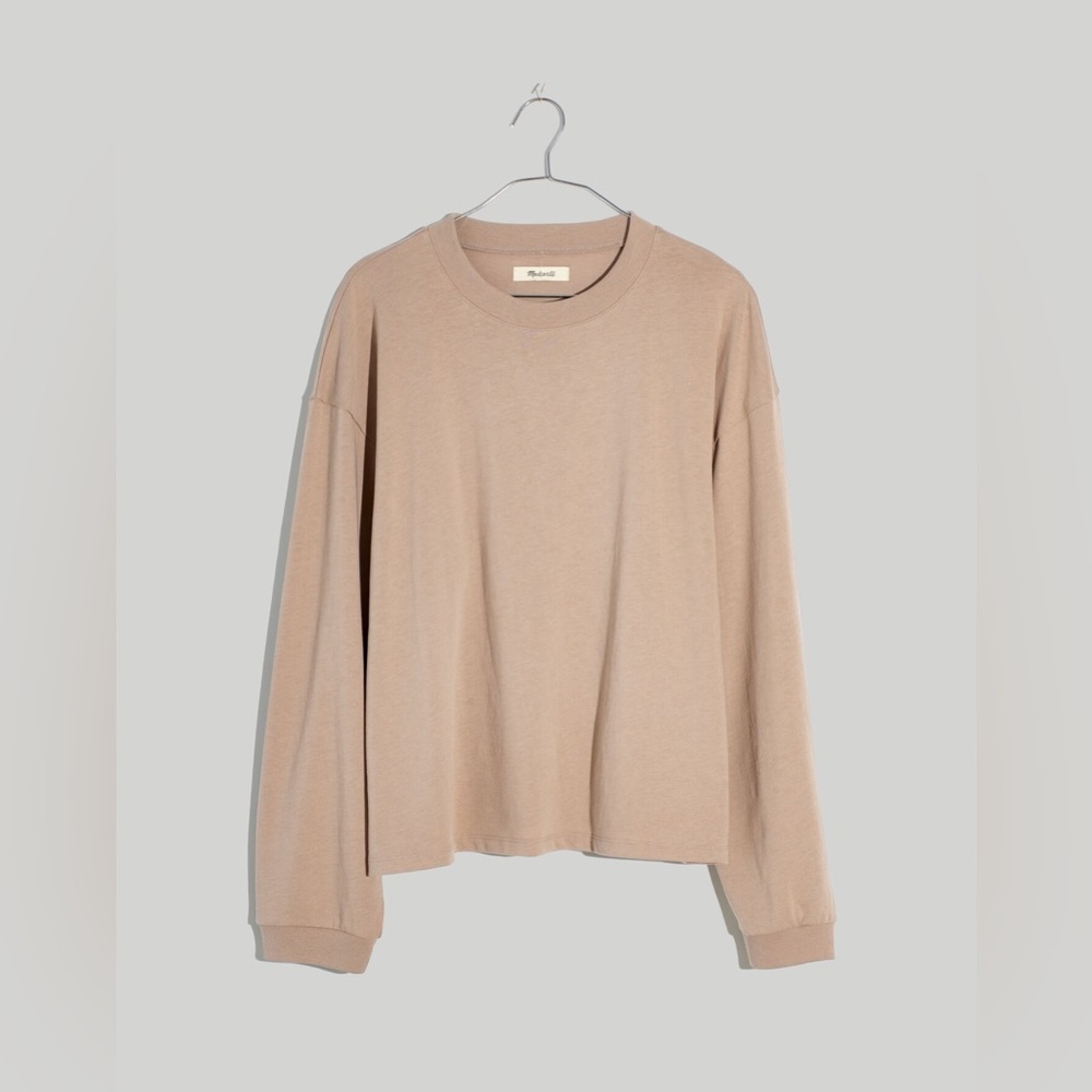 Madewell Plus Supima Cotton Essential Long-Sleeve Tee Size XXL